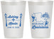 Personalized Wedding 12 oz Frosted Cups - Louisiana | 167