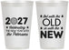 Personalized New Years 12 oz Frosted Cups - 2027 Out With The Old | 170000
