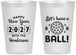 Personalized New Years 12 oz Frosted Cups - 2027 Lets Have A Ball | 170001