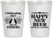 Personalized New Years 12 oz Frosted Cups - 2027 Happy New Beer | 170004