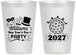 Personalized New Years 12 oz Frosted Cups - 2027 Ball | 170005