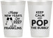 Personalized New Years 12 oz Frosted Cups - 2027 Pop The Bubbly | 170006
