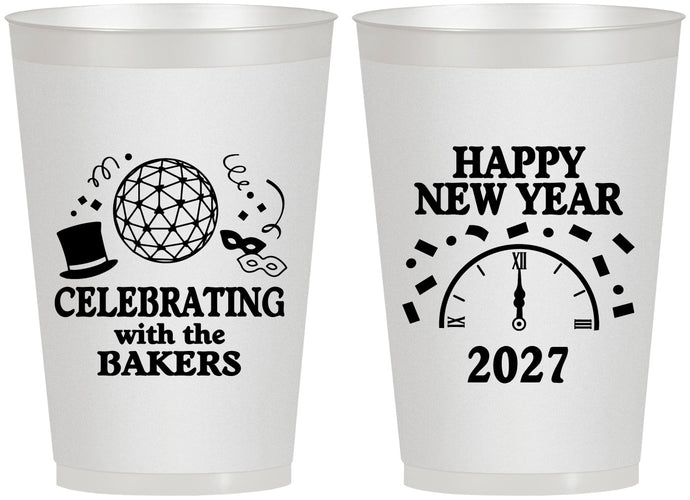 Personalized New Years 12 oz Frosted Cups - 2027 Countdown | 170010