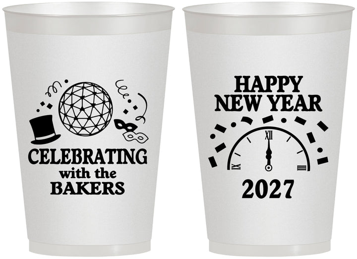 Personalized New Years 12 oz Frosted Cups - 2027 Countdown | 170010