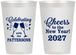 Personalized New Years 12 oz Frosted Cups - 2027 Cheers | 170011