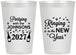 Personalized New Years 12 oz Frosted Cups - 2027 Ringing In | 170014