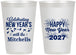 Personalized New Years 12 oz Frosted Cups - 2027 Nye Confetti | 170015