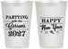 Personalized New Years 12 oz Frosted Cups - 2027 Nye | 170016