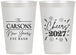 Personalized New Years 12 oz Frosted Cups - 2027 Cheers | 170018