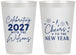 Personalized New Years 12 oz Frosted Cups - 2027 Cheers | 170019