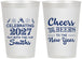 Personalized New Years 12 oz Frosted Cups - 2027 Cheers | 170023
