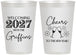 Personalized New Years 12 oz Frosted Cups - 2027 Cheers | 170029