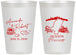 Personalized Wedding 12 oz Frosted Cups - Mississippi | 173