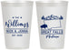 Personalized Wedding 12 oz Frosted Cups - Montana | 175