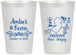 Personalized Wedding 12 oz Frosted Cups - New Jersey | 179