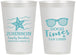 Personalized Family Vacation 12 oz Frosted Cups - Good Times Tan Lines | 180003