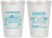 Personalized Family Vacation 12 oz Frosted Cups - Good Times Tan Lines | 180005
