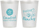 Personalized Family Vacation 12 oz Frosted Cups - Feeling Beachy | 180009