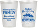 Personalized Family Vacation 12 oz Frosted Cups - Mountains | 180021