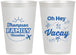 Personalized Family Vacation 12 oz Frosted Cups - Beach | 180056