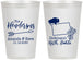 Personalized Wedding 12 oz Frosted Cups - North Dakota | 183