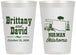 Personalized Wedding 12 oz Frosted Cups - Oklahoma | 185