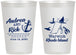 Personalized Wedding 12 oz Frosted Cups - Rhode Island | 188