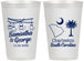 Personalized Wedding 12 oz Frosted Cups - South Carolina | 189