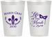 Personalized Mardi Gras 12 oz Frosted Cups - Life Of The Mardi | 190004
