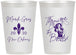 Personalized Mardi Gras 12 oz Frosted Cups - Throw Me The Beads | 190008