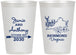 Personalized Wedding 12 oz Frosted Cups - Virginia | 195