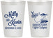 Personalized Wedding 12 oz Frosted Cups - West Virginia | 197
