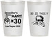 Personalized Birthday 12 oz Frosted Cups - 30th | 20000
