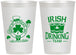 Personalized St Patricks Day 12 oz Frosted Cups - Irish Drinking Team | 200006