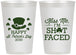Personalized St Patricks Day 12 oz Frosted Cups - Leprechaun | 200009