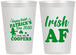 Personalized St Patricks Day 12 oz Frosted Cups - Irish Af Leprechaun | 200012