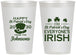 Personalized St Patricks Day 12 oz Frosted Cups - Irish Leprechaun | 200013