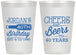 Personalized Birthday 12 oz Frosted Cups - Cheers Beers To 40 Years | 20002