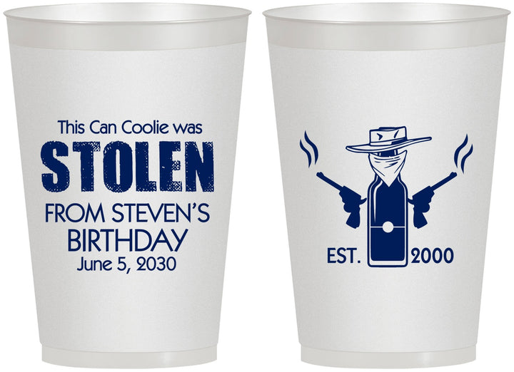 Personalized Birthday 12 oz Frosted Cups - 30th | 20007