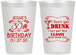 Personalized Birthday 12 oz Frosted Cups - Dirty 30 | 20011