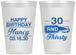 Personalized Birthday 12 oz Frosted Cups - 30 And Thirsty | 20014