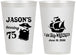 Personalized Birthday 12 oz Frosted Cups - 75th Shipwrecked | 20029