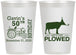 Personalized Birthday 12 oz Frosted Cups - 50th Lets Get Plowed | 20037