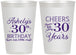 Personalized Birthday 12 oz Frosted Cups - Cheers To 30 Years | 20041