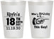 Personalized Birthday 12 oz Frosted Cups - 18th | 20046