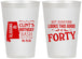 Personalized Birthday 12 oz Frosted Cups - 40th | 20050