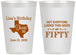 Personalized Birthday 12 oz Frosted Cups - 50th | 20051
