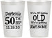 Personalized Birthday 12 oz Frosted Cups - 50th | 20052