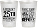 Personalized Birthday 12 oz Frosted Cups - 25th | 20054