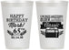 Personalized Birthday 12 oz Frosted Cups - 65th Classic Radio | 20056